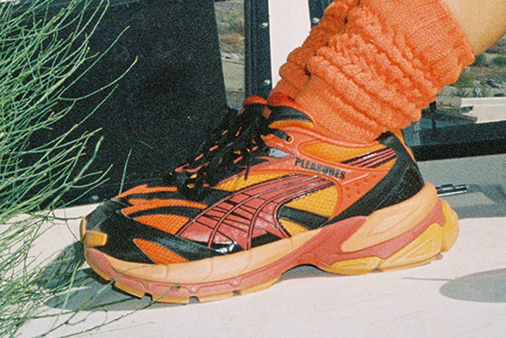 Puma x Pleasures Velophasis Layers Cayenne Pepper Astro Red