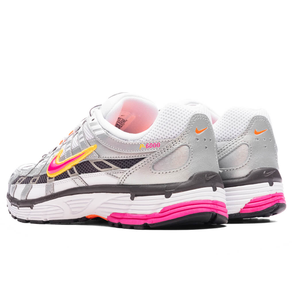 Womens P 6000 White Laser Fuchsia Metallic Platinum