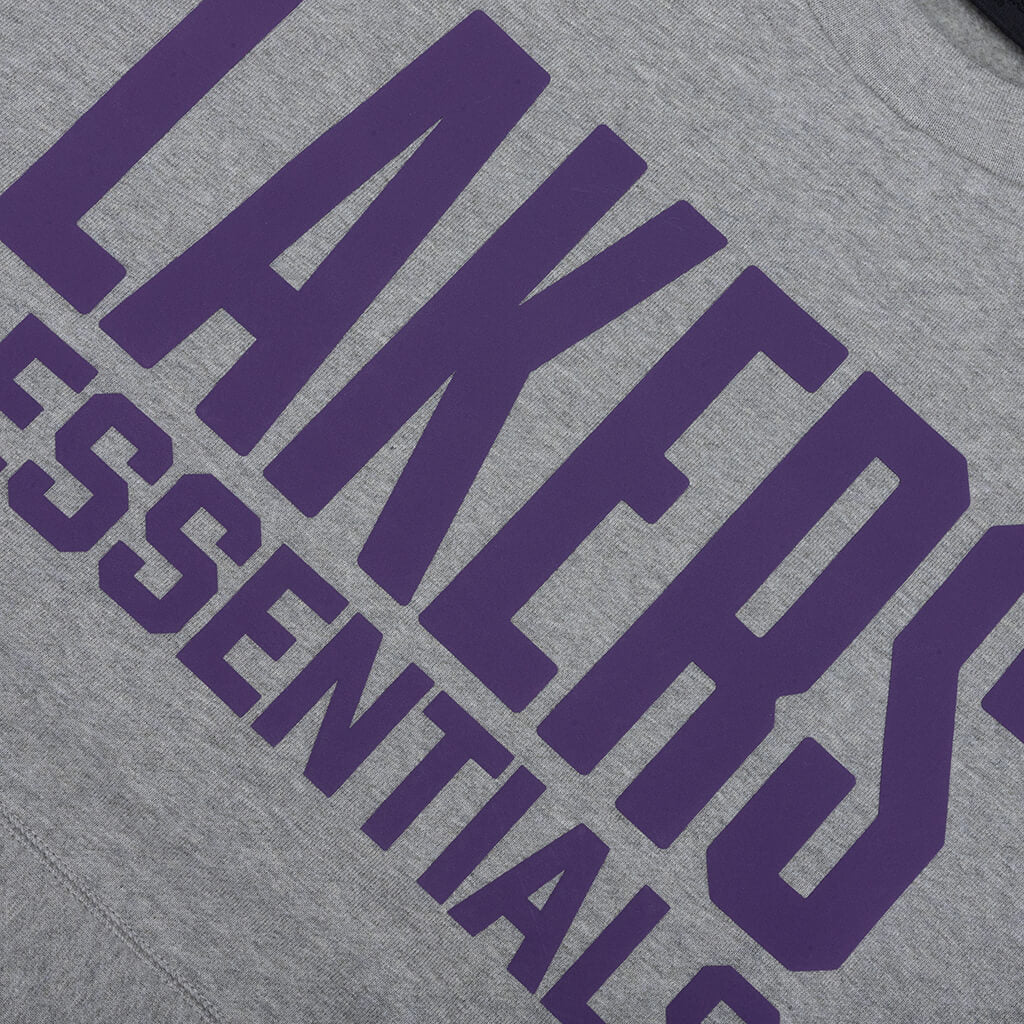 Fear of God Essentials x NBA Lakers Sport Crewneck Concrete Heather