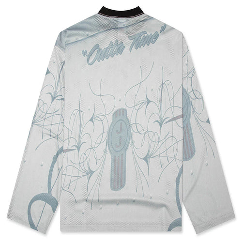 Outta Time Moto Jersey Grey Blue