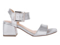 Sandalias de Tacón Luna Rosa Color Plata para Mujer