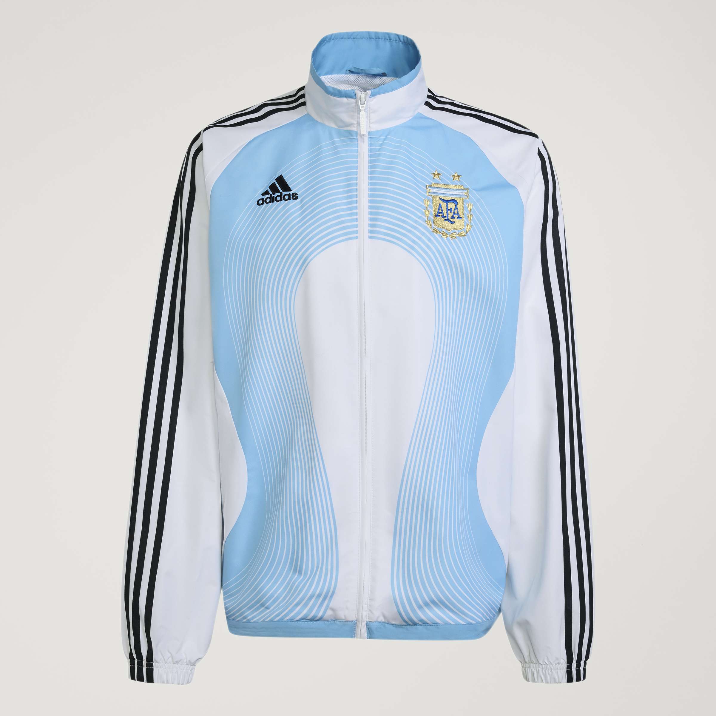 adidas Argentina Home Mens Track Top 2006 White Sky Blue