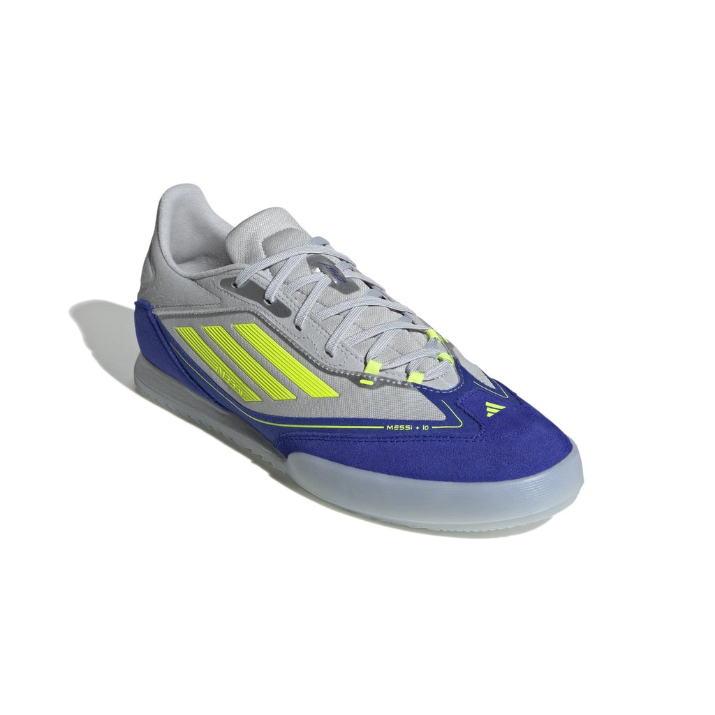 adidas F50 Messi Freestyle Indoor Boots Silver Yellow Blue