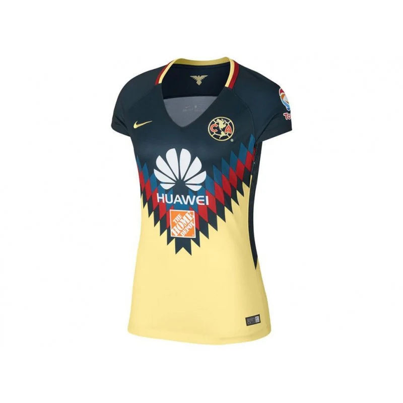 Nike America Womens Home Jersey 17 Armory Navy Lemon