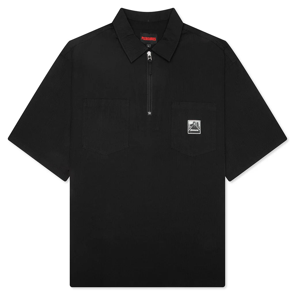 Electron Zip Polo Black