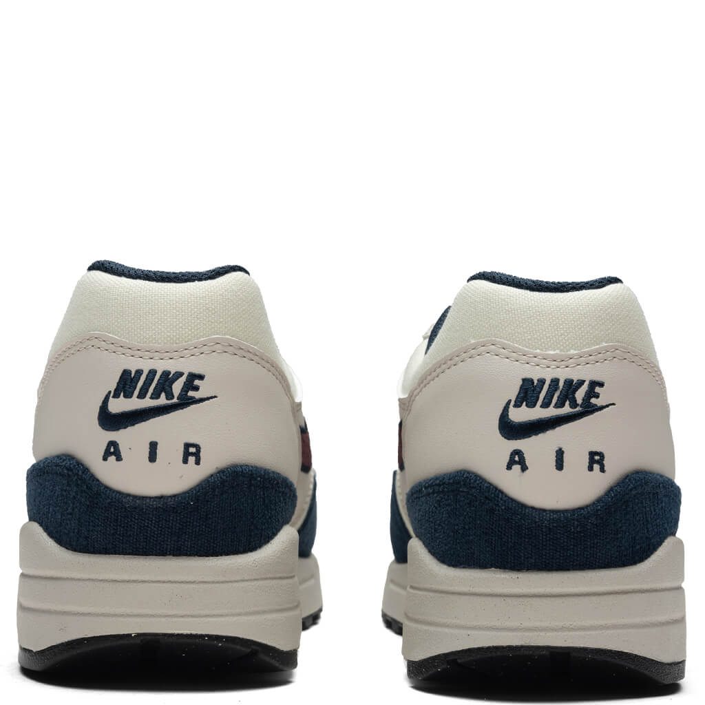 Air Max 1 Coconut Milk Burgundy Crush Armory Navy