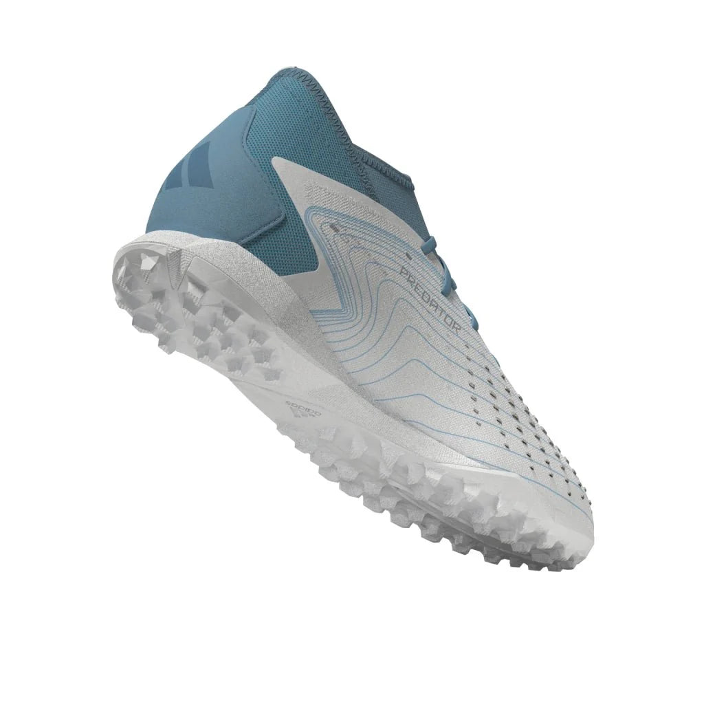 adidas Predator Accuracy3 TF Turf Shoes White Grey Blue