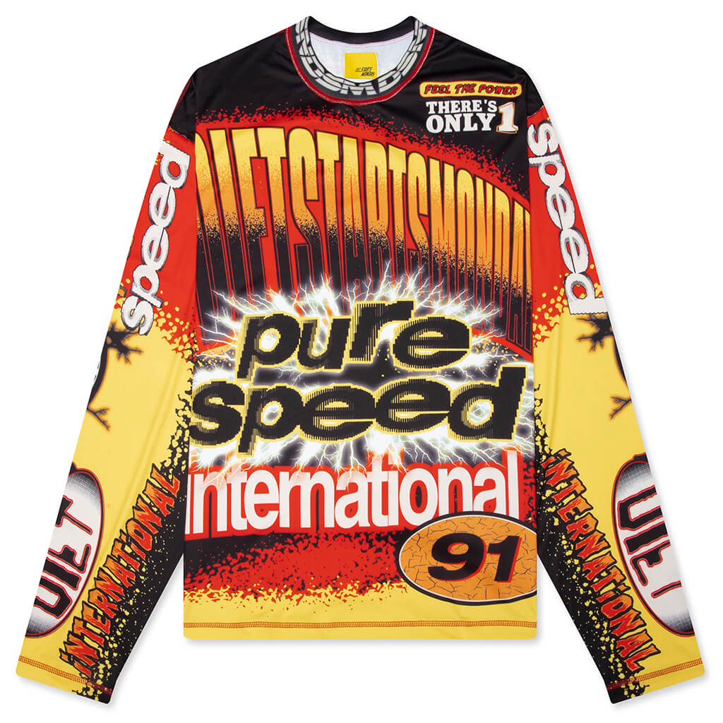 MX Racing Jersey Black Red Multi