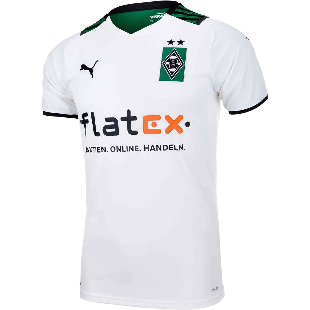 PUMA Borussia Monchengladbach Home Jersey 21 White Power Green