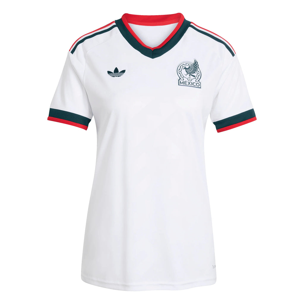 adidas Mexico Away Womens Soccer Jersey 2026 White