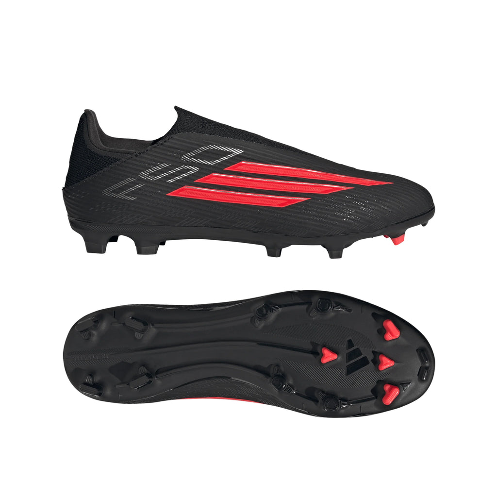 adidas F50 League Laceless FG MG Firm Ground Multi Ground Mens Soccer Cleats Black Red