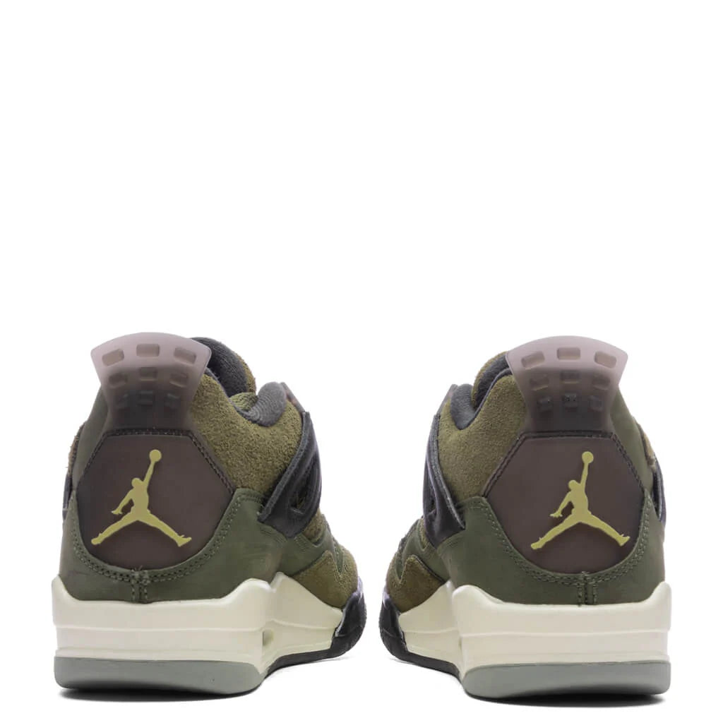 Air Jordan 4 Retro SE Craft GS Medium Olive Pale Vanilla Cargo Khaki
