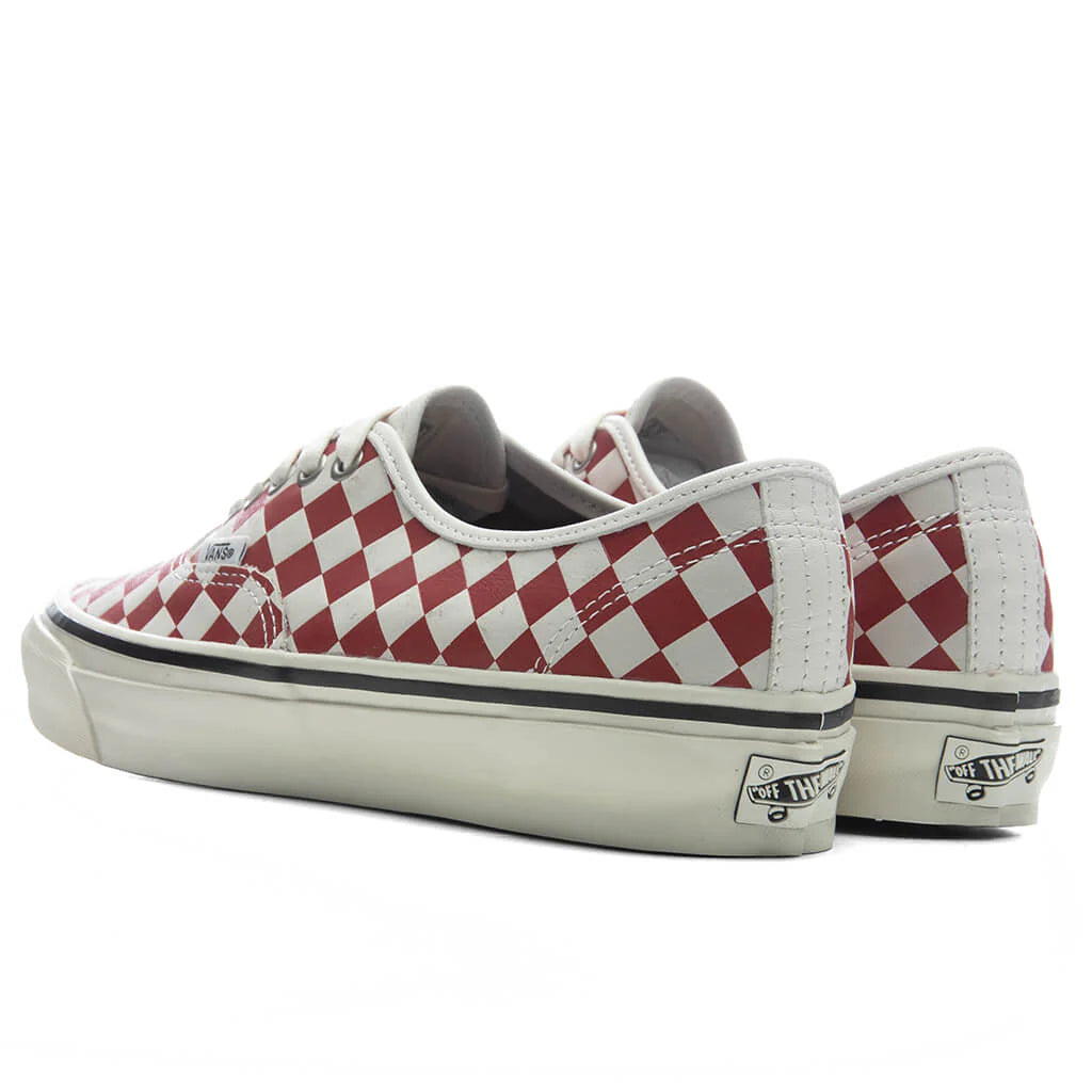 Premium LX Authentic 44 Diamond Checkerboard Red Marshmallow White