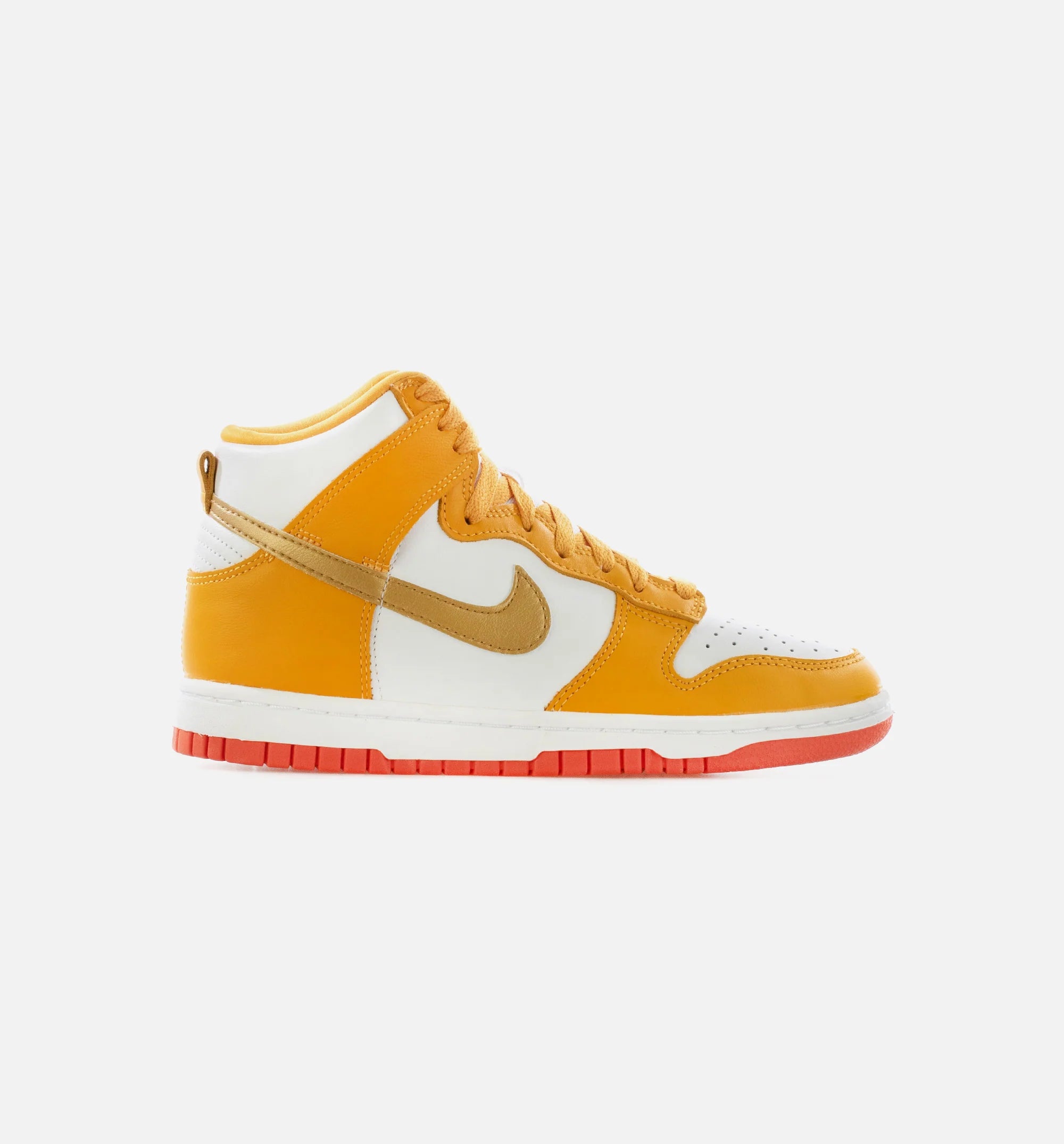 Dunk High University Gold Womens Lifestyle Shoe Yellow Gold White Limit One Per Customer