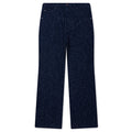 Nep Yarn Wide Leg Pant Blue