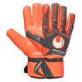 Uhlsport Aerored Absolutgrip Goalkeeper Gloves Dark Grey Fluo Red White