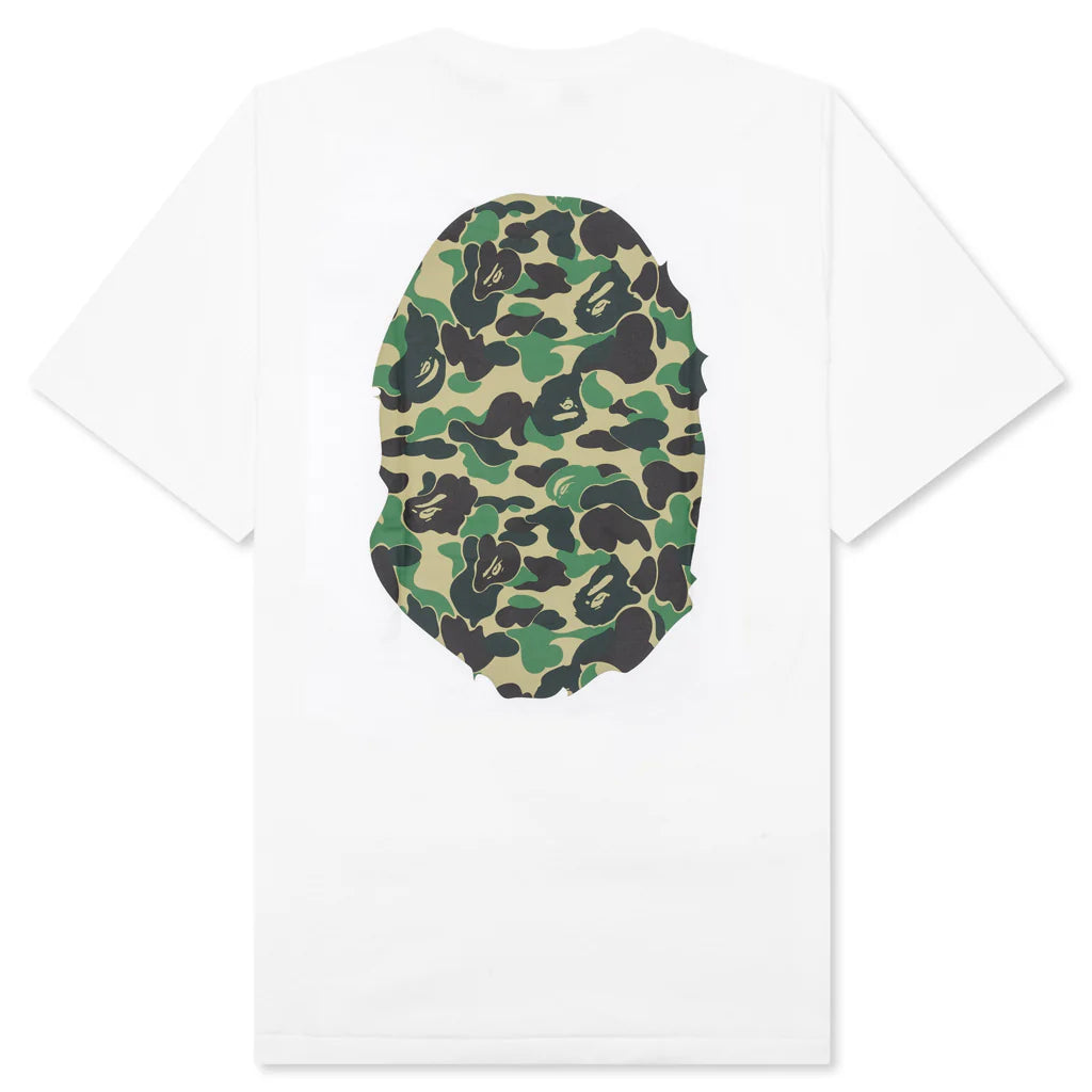 ABC Camo Big Ape Head Tee White Green