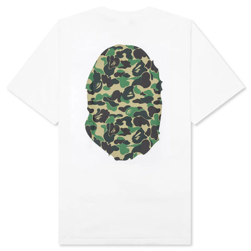 ABC Camo Big Ape Head Tee White Green