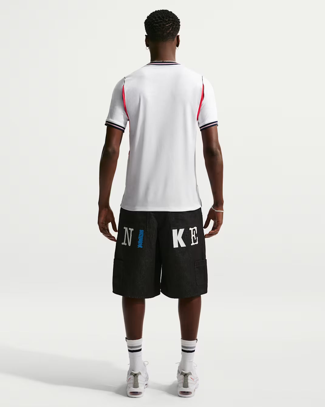 Nike England Home Mens Soccer Jersey 2026 White Speed Red Obsidian Obsidian