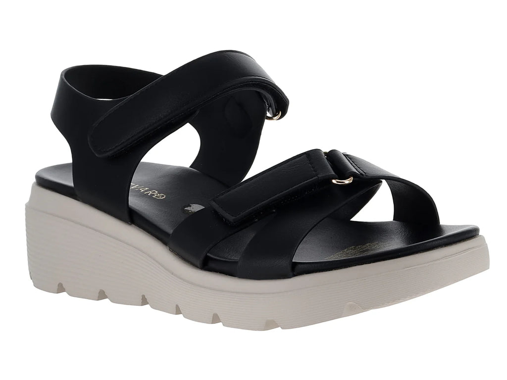 Sandalias Plataforma Boullevard Negro para Mujer