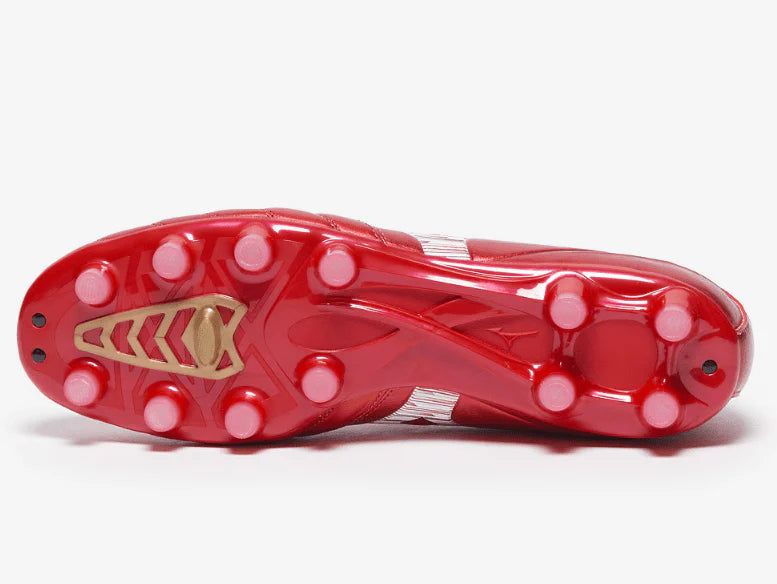 Mizuno Morelia Neo IV Pro FG Firm Ground Soccer Cleats Red White
