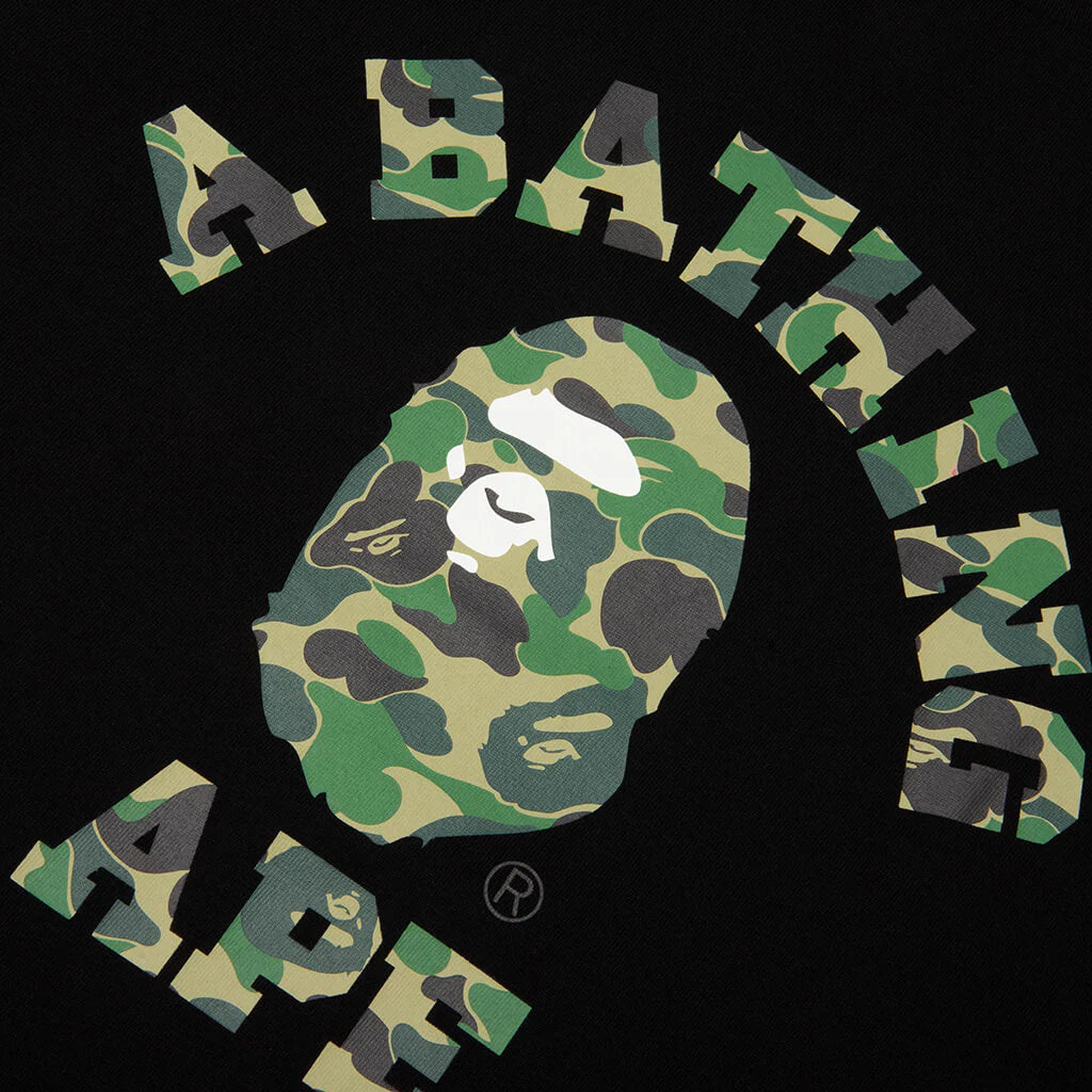 ABC Camo College Tee Black Green