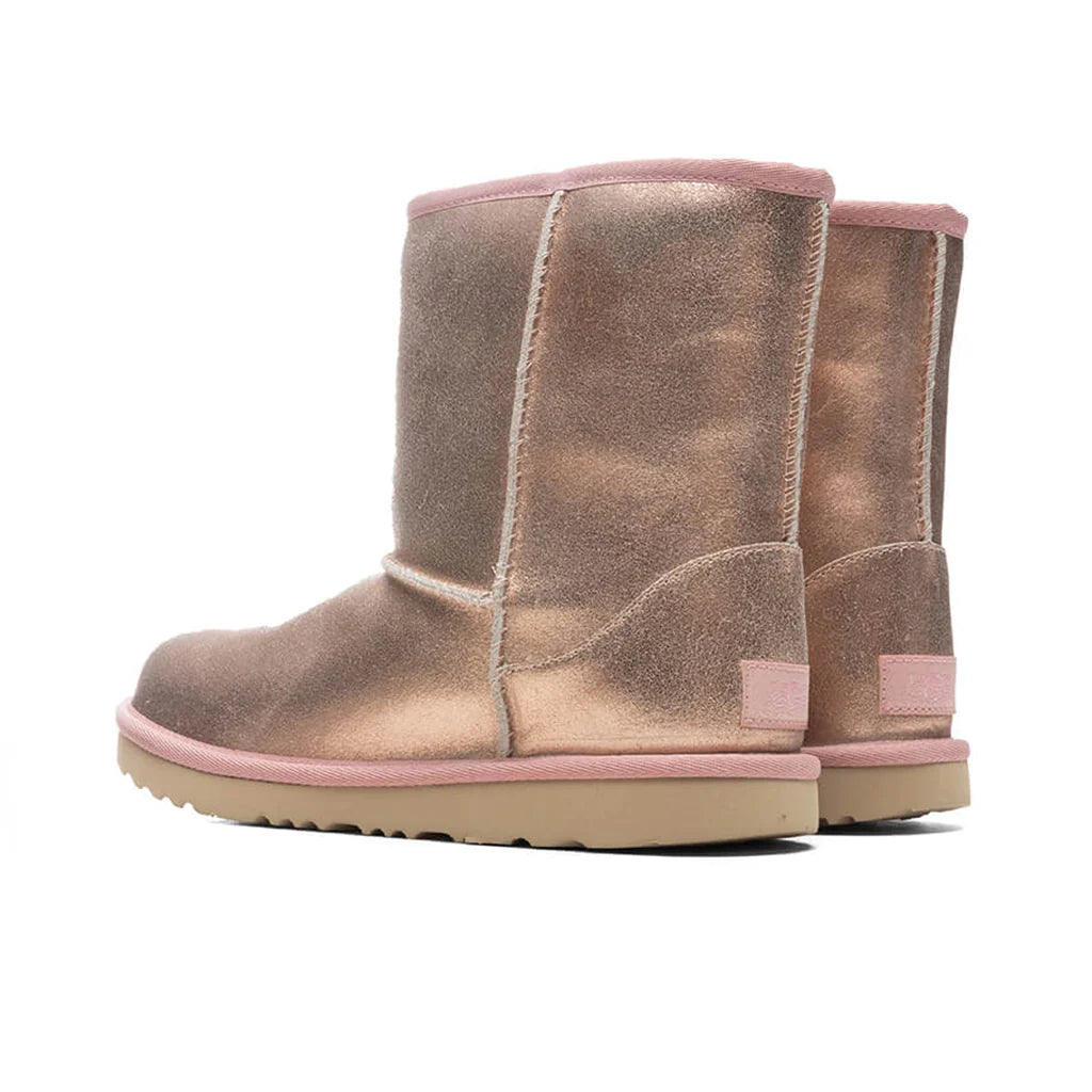 Kids Classic II Boot Metallic Glitter Rose Gold