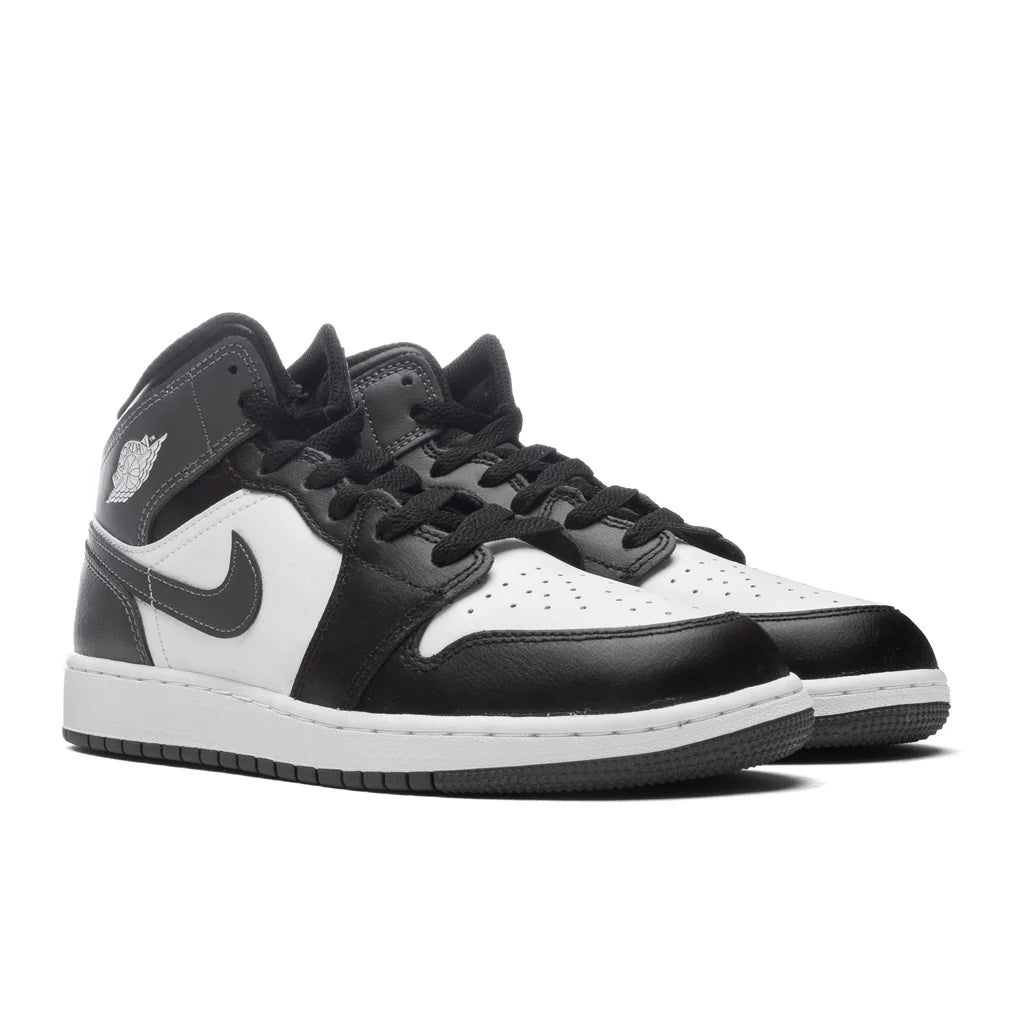 Air Jordan 1 Mid GS Black Iron Grey White