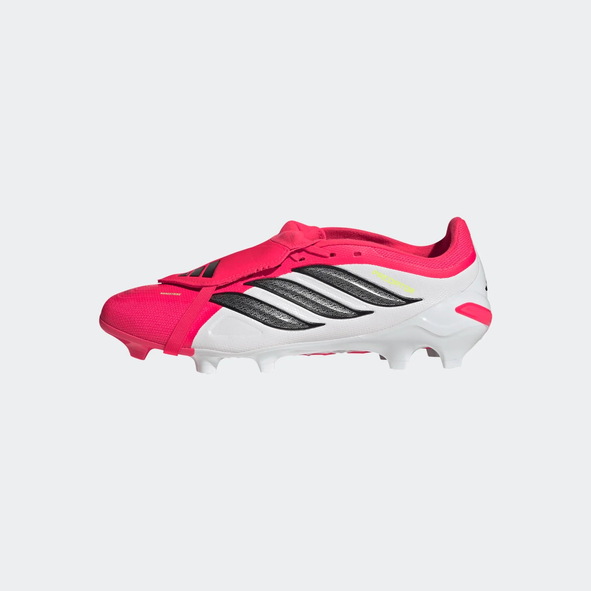 adidas Predator League Fold Over Tongue FG Firm Ground Mens Soccer Cleats Lucid Red Black