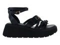 Sandalias Luna Rosa Plataforma Negro para Mujer