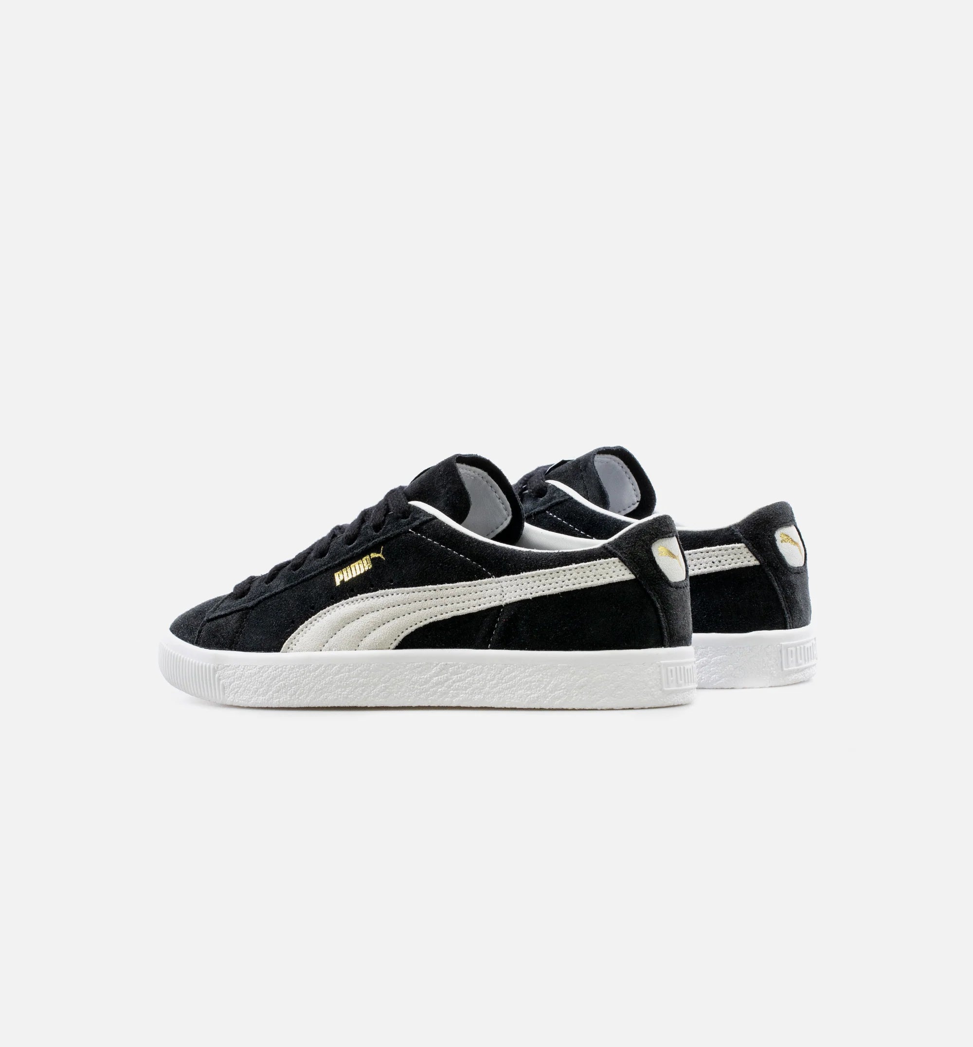 Suede VTG Mens Lifestyle Shoe Black White