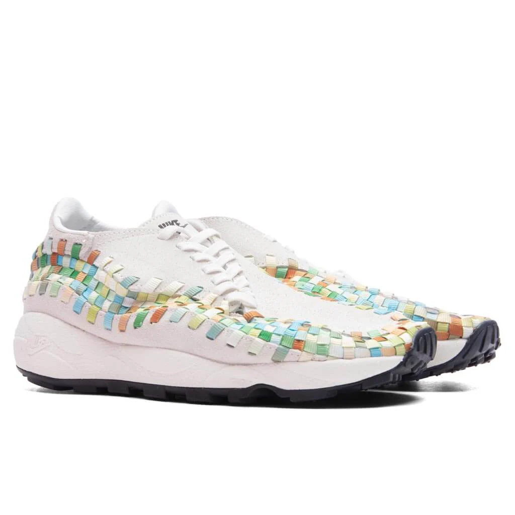 Womens Air Footscape Woven Summit White Black Multi Color