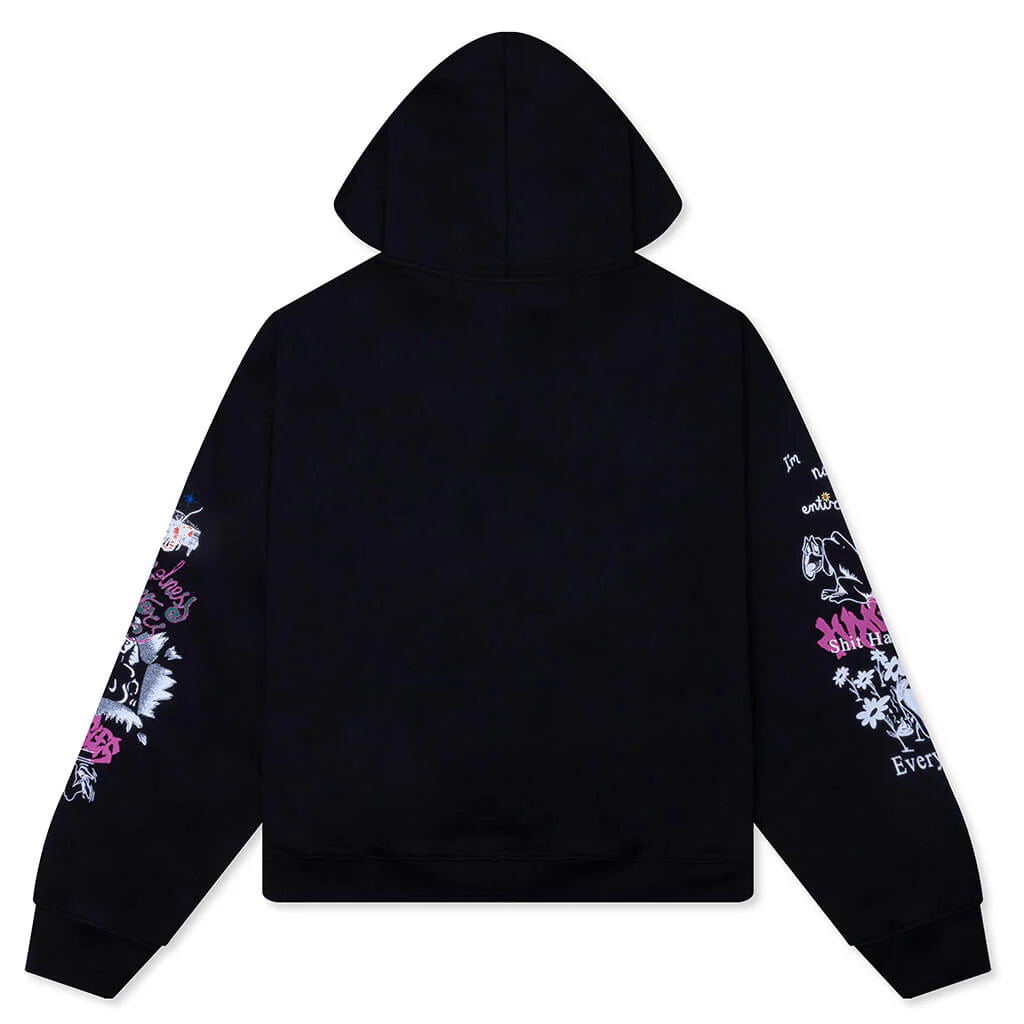 Winter 25 Test Print Hoodie Black