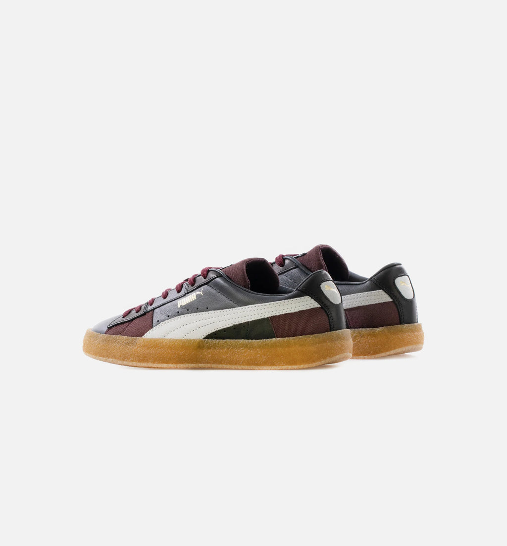 Suede Crepe Patch Mens Lifestyle Shoe Ebony Fudge Gray Violet