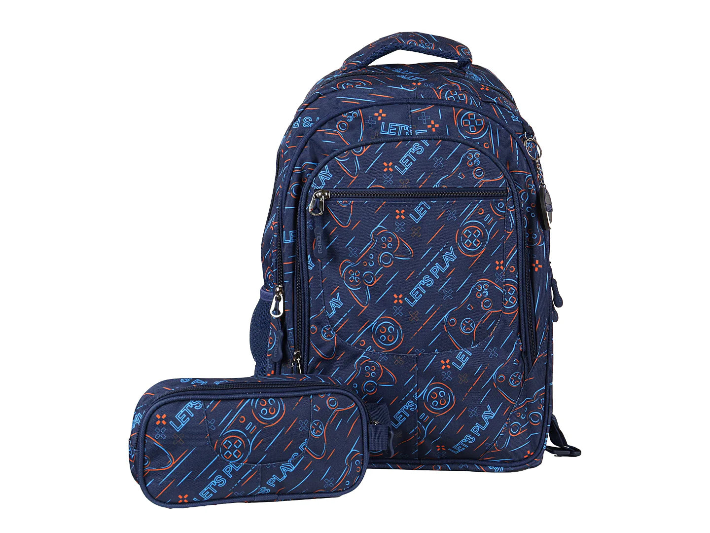Mochila Terry Gamer Azul para Niño