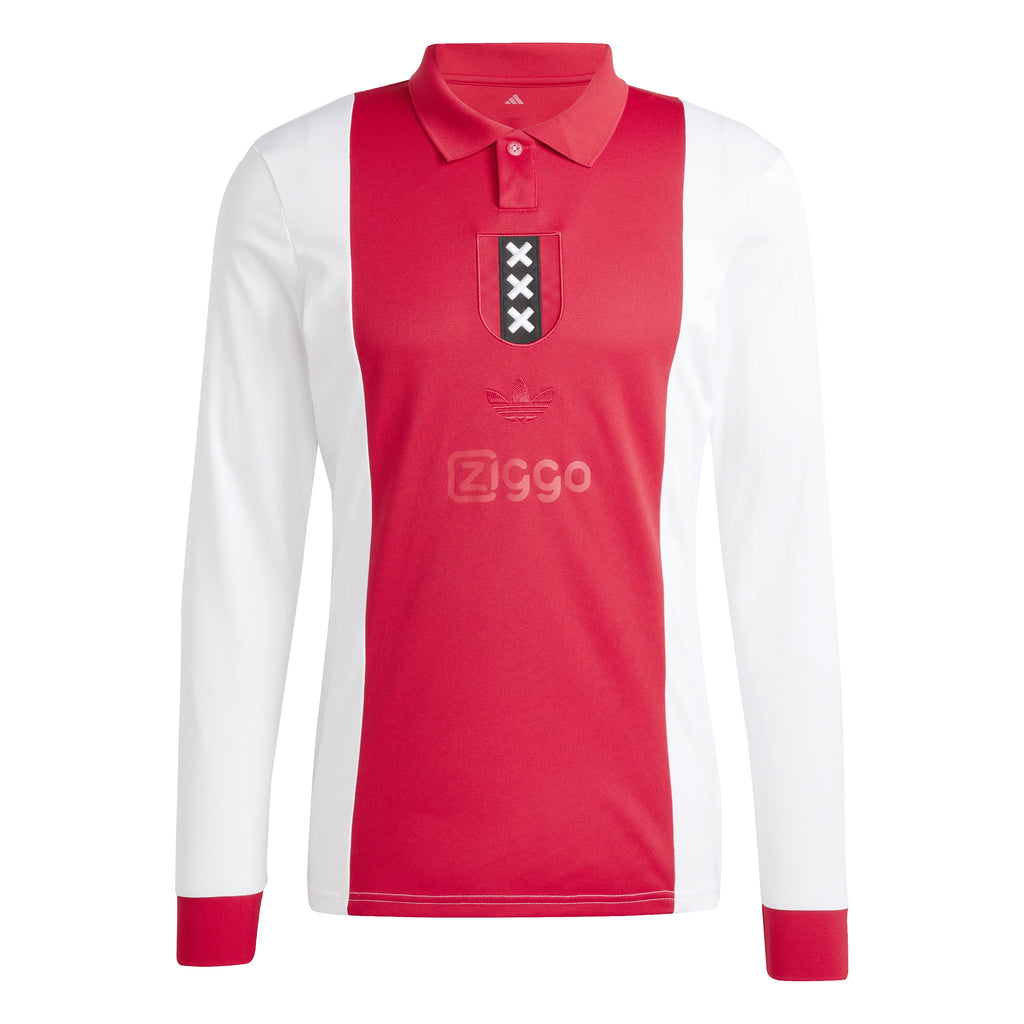 adidas Mens Ajax Amsterdam Anniversary 125 Jersey 25 White