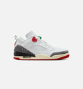 Spizike Low Mens Lifestyle Shoe White Black Sail Varsity Red