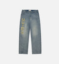 HTG Branded Denim Mens Pants Denim Blue