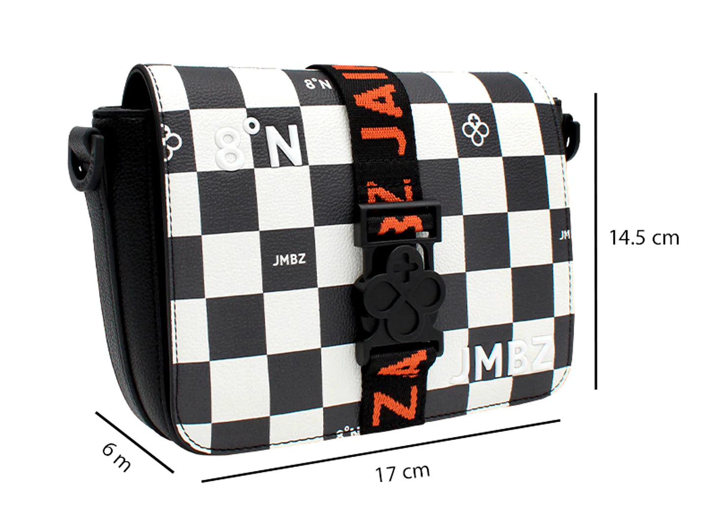 Bolso Crossbody Jaime Ibiza Cuadros Multicolor para Mujer