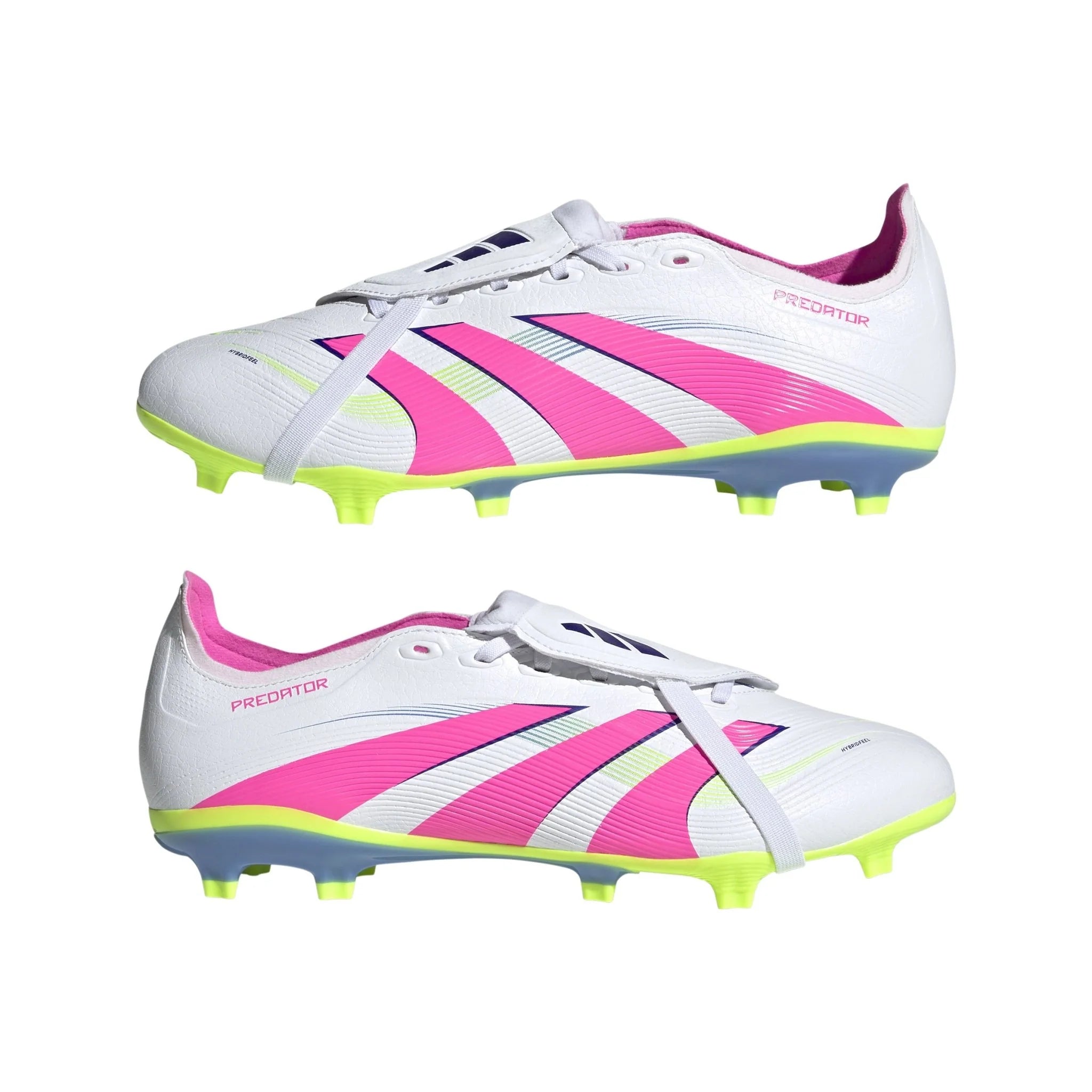 adidas Predator League Fold Over Tongue Firm Multi Ground Boots White Pink