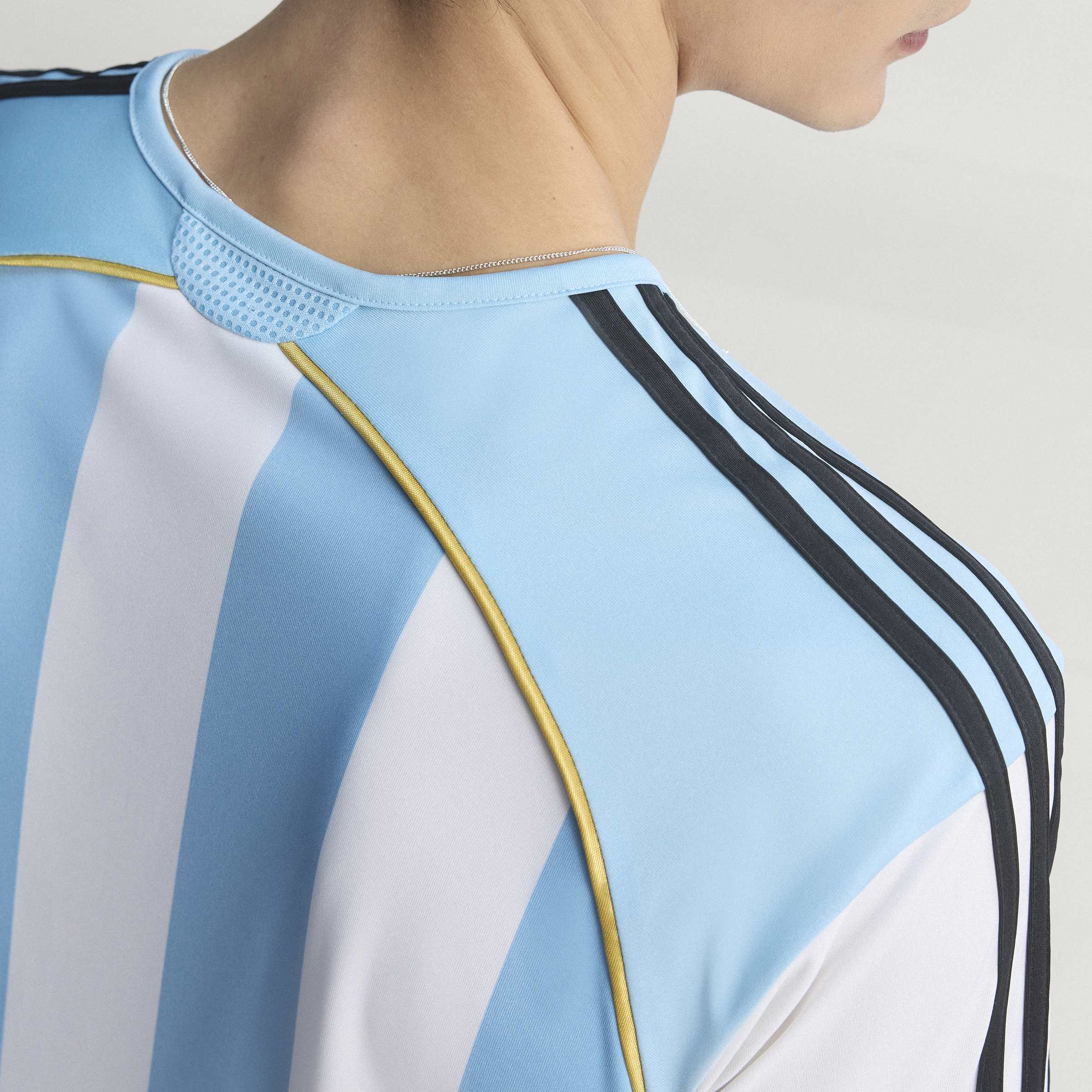 adidas Argentina Home Mens Soccer Jersey 2006 White Blue
