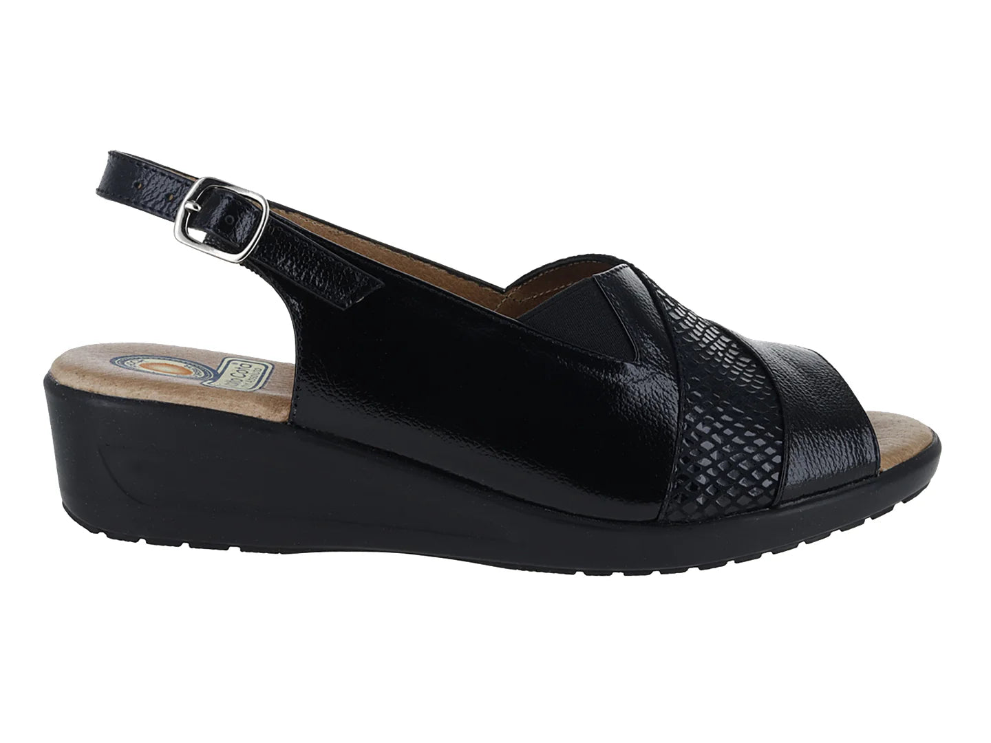 Sandalias Capricho Negro para Mujer