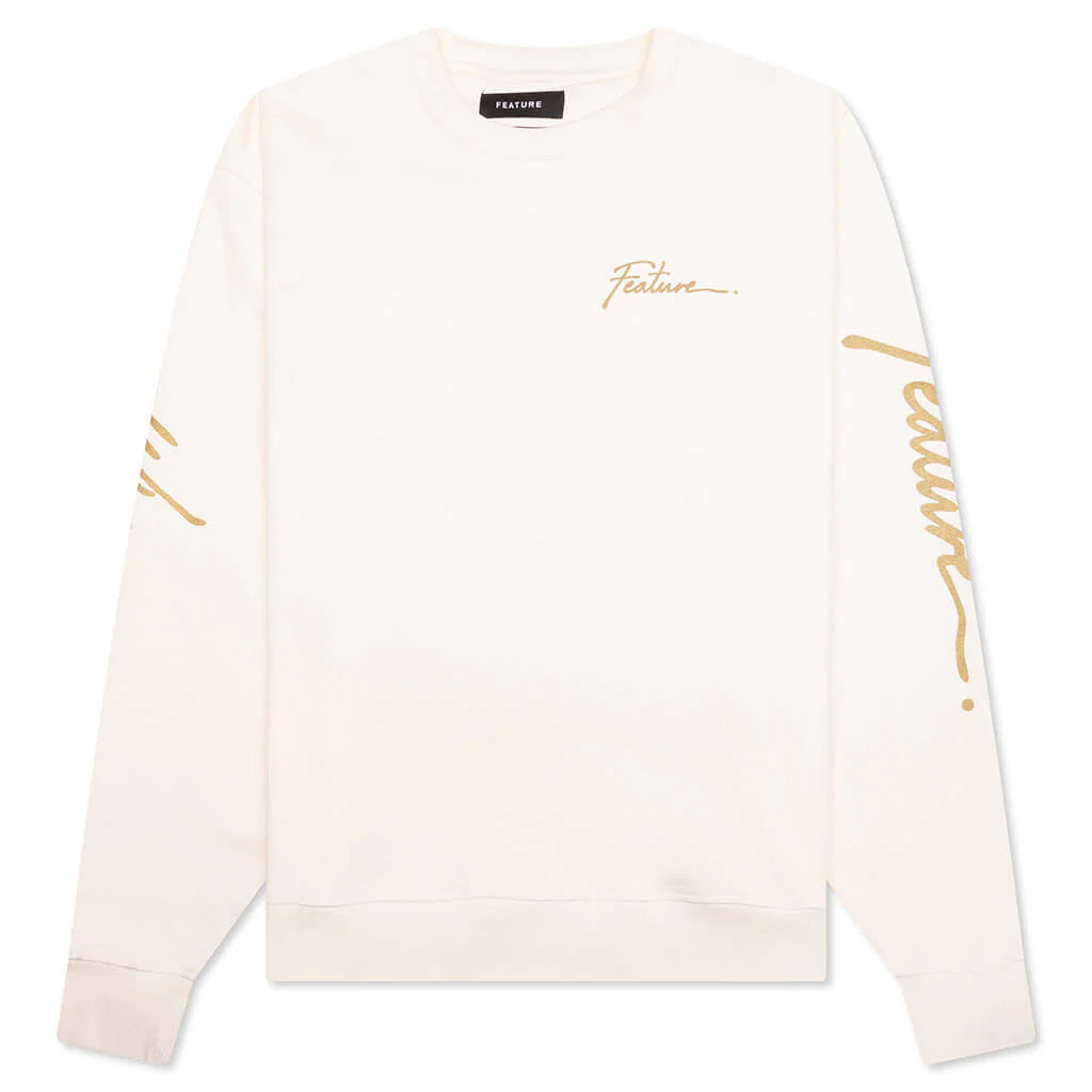 Feature x Wynn Carousel Crewneck Cannoli Cream