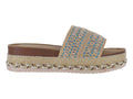 Sandalias Plataforma Roze Azul y Beige para Mujer