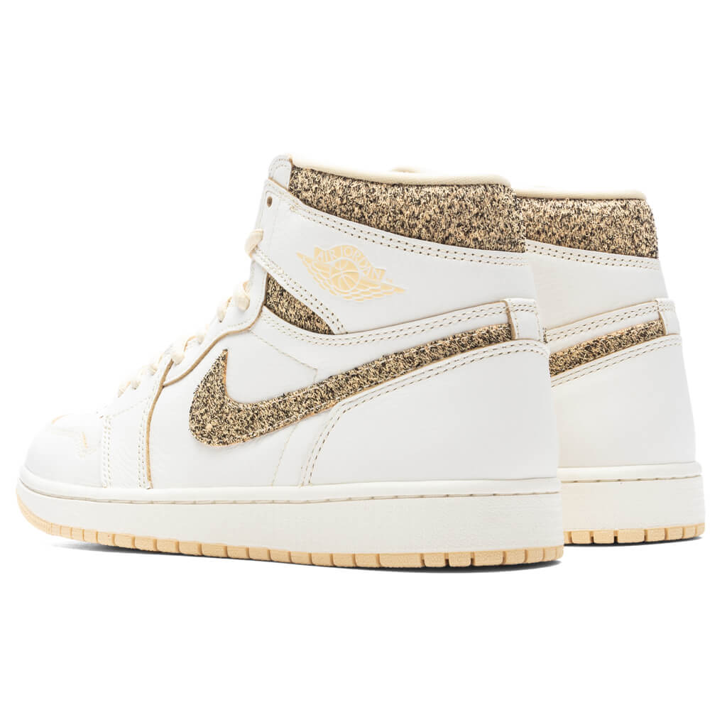 Air Jordan 1 Retro High OG Craft Vibrations of Naija Sail Pale Vanilla Black
