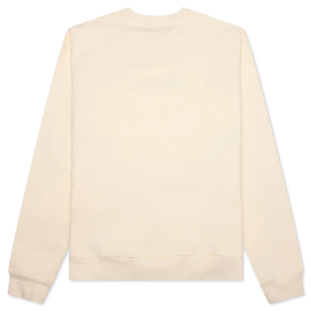 Academy Crewneck Cannoli Cream Gold Flame