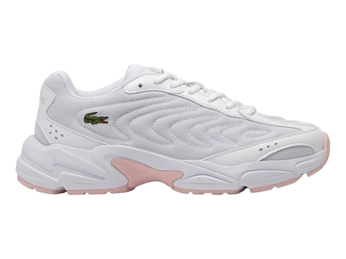 Tenis Lacoste Storm 96 2K Lite Blanco y Rosa para Mujer