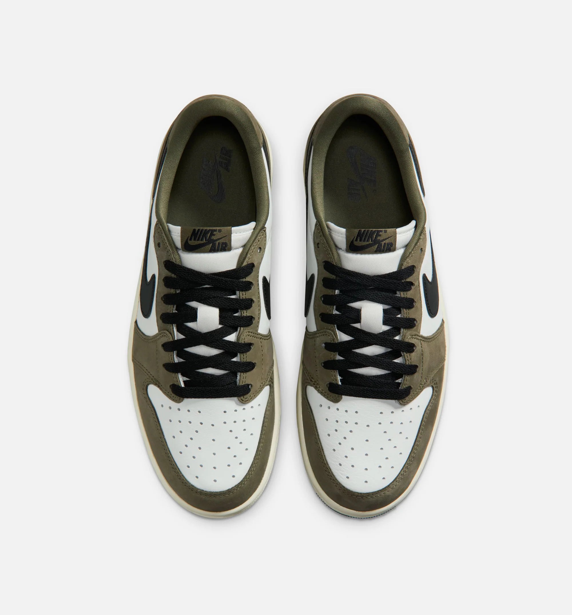 Air Jordan 1 Low OG Medium Olive And Summit White Mens Lifestyle Shoe Medium Olive Black Summit White Sail