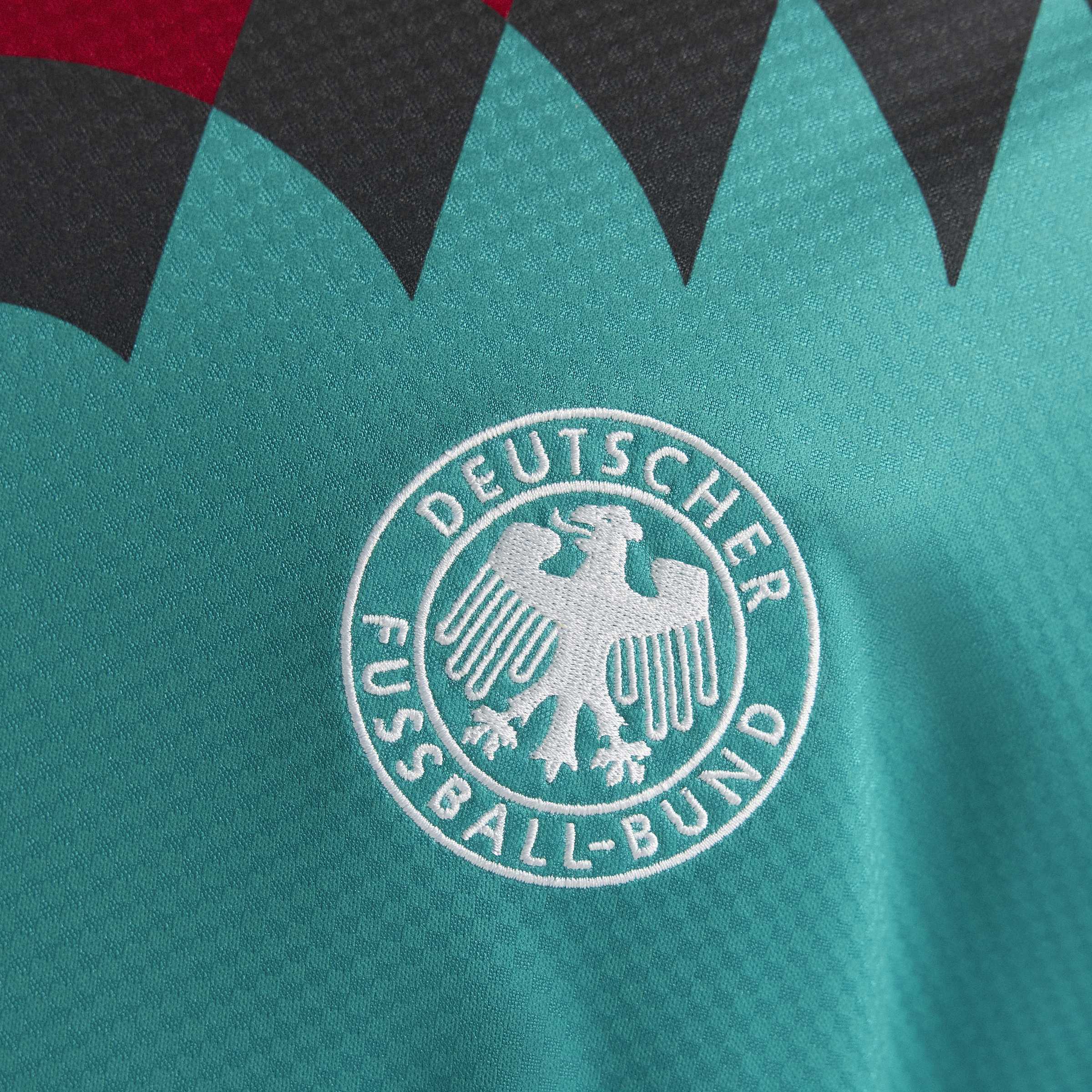 adidas Germany Away 1994 Mens Soccer Jersey Green Black Red