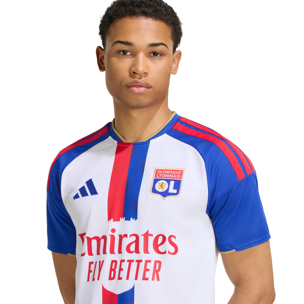adidas Olympique Lyonnais Home Mens Soccer Jersey 26 27 White